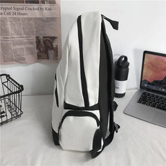 Nylon Women Backpack College Style Large Capacity Travel Rucksack School Bags