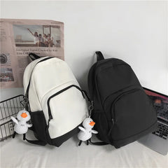 Nylon Women Backpack College Style Large Capacity Travel Rucksack School Bags