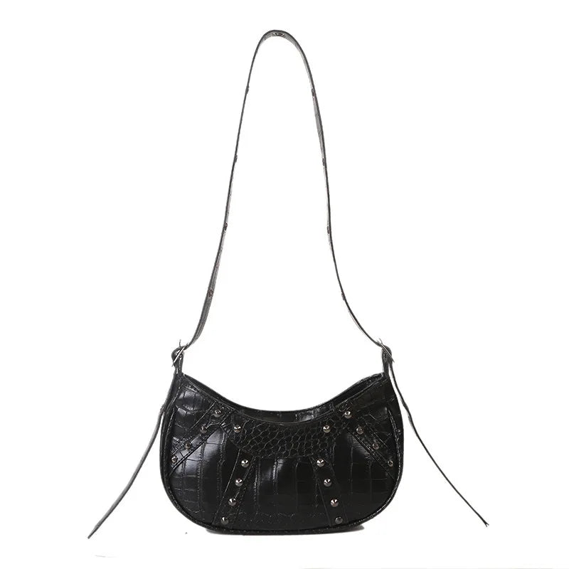 Vintage Leather Hobos Shoulder Bag for Women