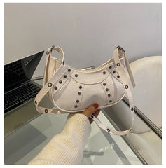 Vintage Leather Hobos Shoulder Bag for Women