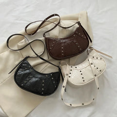 Vintage Leather Hobos Shoulder Bag for Women