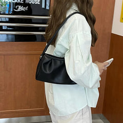 Women's Small Shoulder Crossbody Bag Soft PU Leather Ladies Underarm Purse Handb