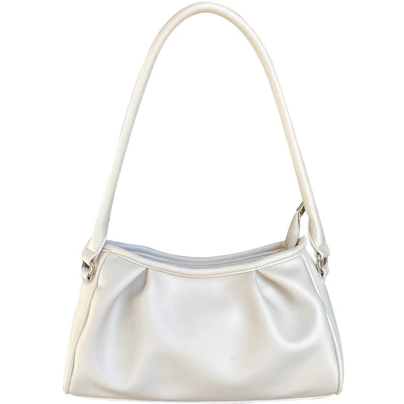 Women's Small Shoulder Crossbody Bag Soft PU Leather Ladies Underarm Purse Handb