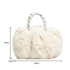 Soft Plush Shoulder Bags Furry Ladies Clutches Crossbody Purse Small Handbags