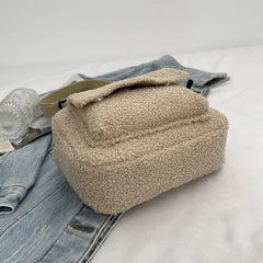 Soft Plush Shoulder Crossbody Bag Furry Ladies Clutch Handbag