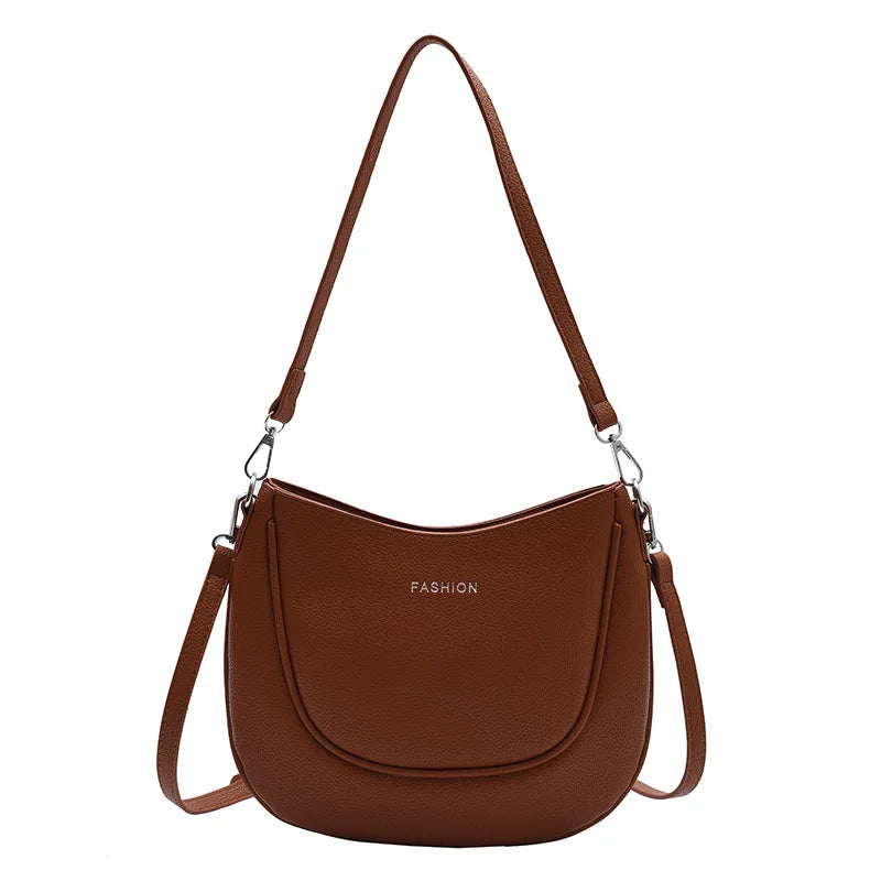 Women's Pu Leather Crossbody Shoulder Bag Tote Soft Shopper Handbag