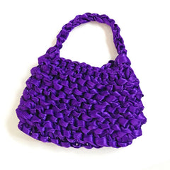 Hand Woven Bag Silk Scarf Bag Totes