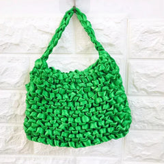 Hand Woven Bag Silk Scarf Bag Totes