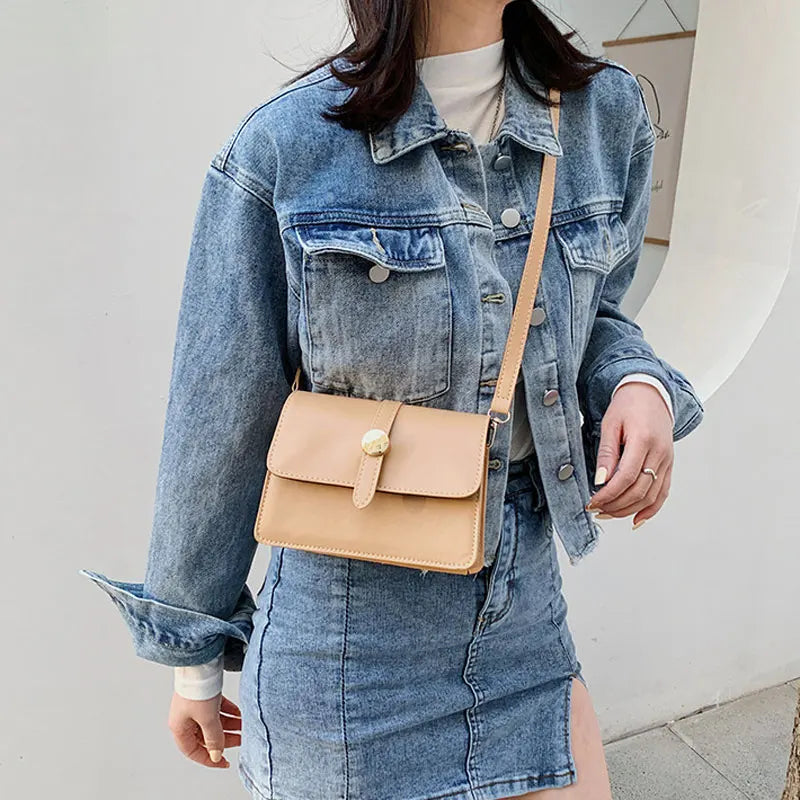 High Quality Leather Shoulder Bag Women Crossbody Messenger Bag