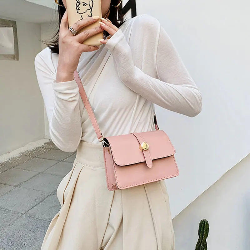 High Quality Leather Shoulder Bag Women Crossbody Messenger Bag