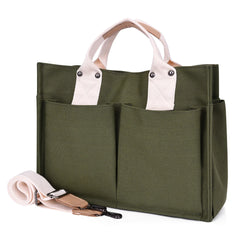 Large Canvas Handbag Vintage Tote Bag Female Portable Business Briefcase