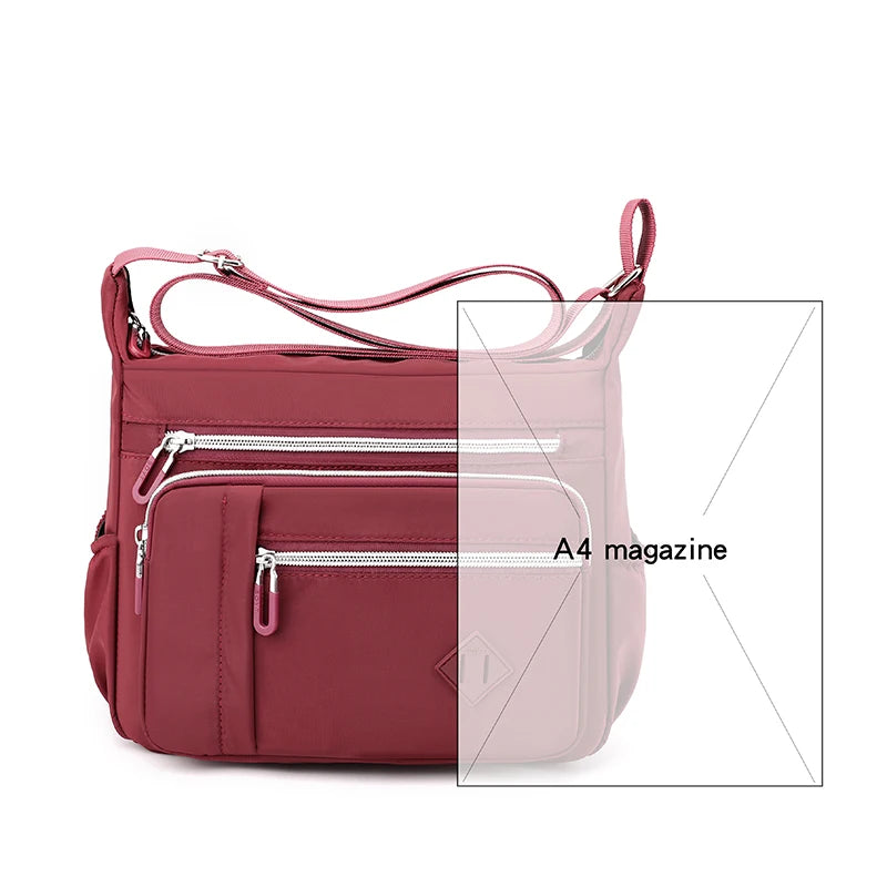 Nylon Shoulder Bag Women Waterproof Crossbody Female Shoulder Bags