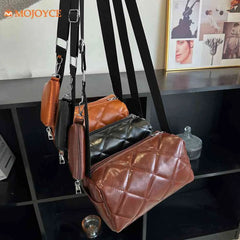 PU Leather Pillow Crossbody Bag For Women Handbag