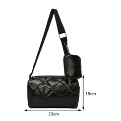 PU Leather Pillow Crossbody Bag For Women Handbag