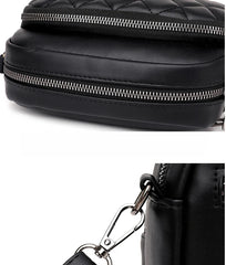 Plaid Shoulder Bag Women PU Leather Crossbody Messenger Phone Purse Handbag