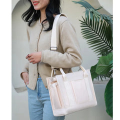 Women's Waterproof Nylon Shoulder Bag Crossbody Tote with Pockets