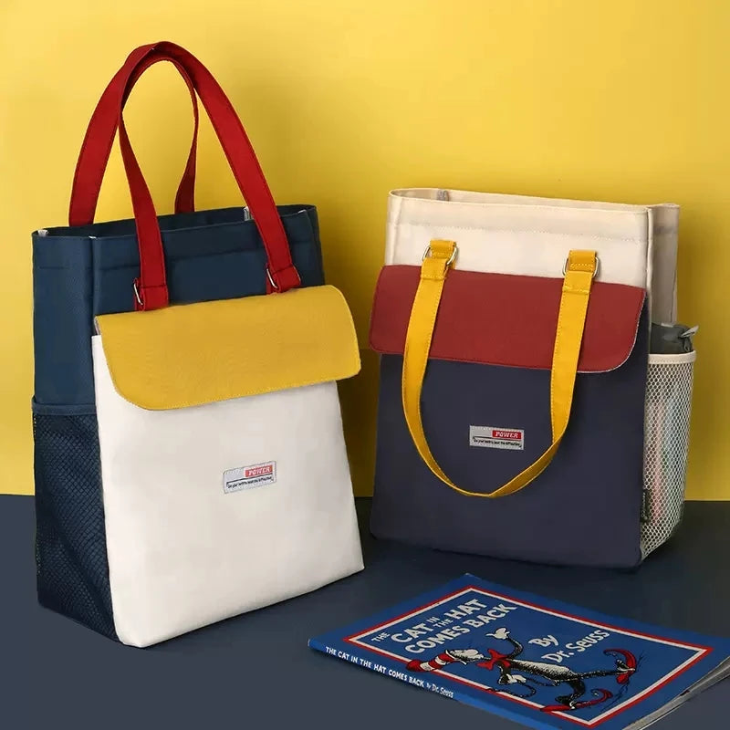 Waterproof School Book Bag A4 Bookbag for Kids, Study Bag for Hand Books
