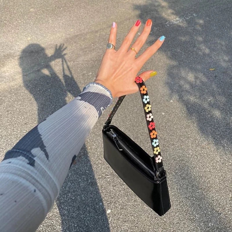Women Armpit Bag Soft PU Leather Ladies Handbags Female Retro Small Clutch
