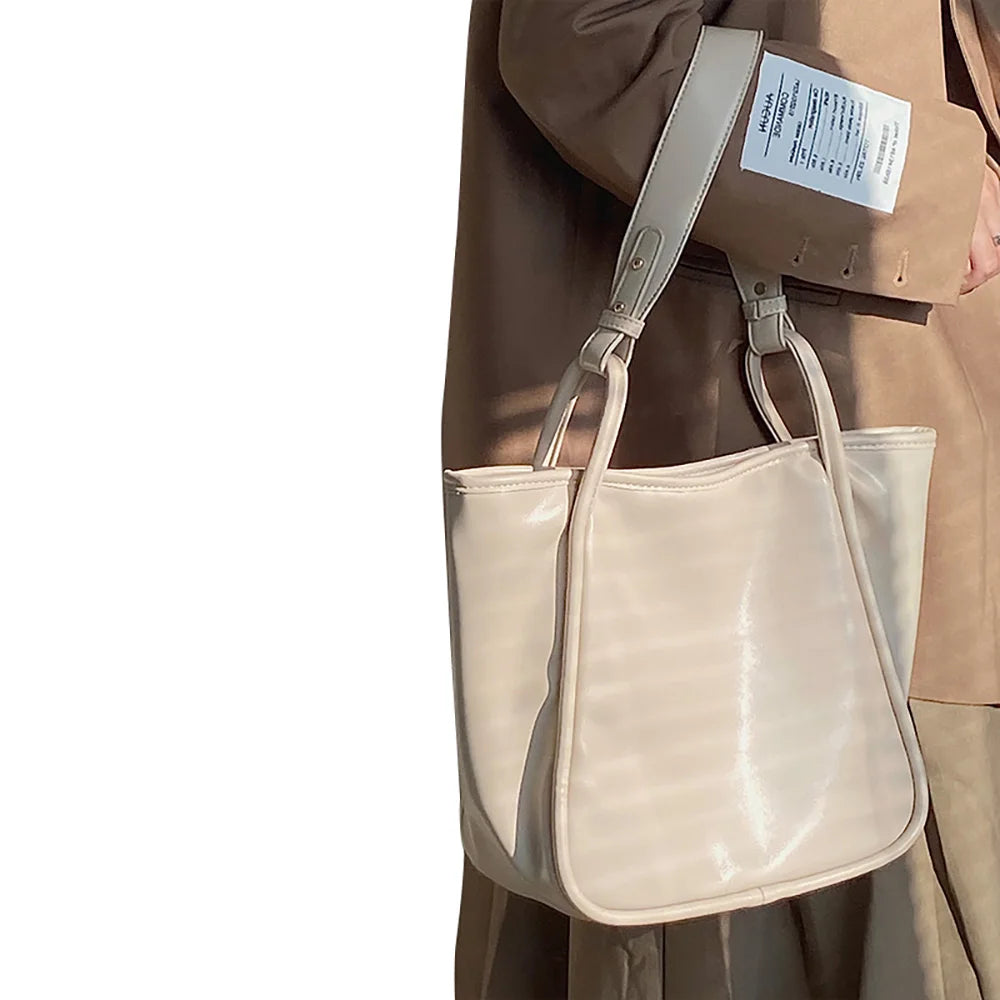 Soft Pu Leather Women Shoulder Bag - Large Capacity Tote for Shopping