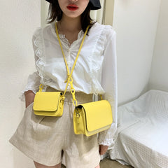 Women Square Crossbody Bags Acrylic Chain Messenger Purse Handbags