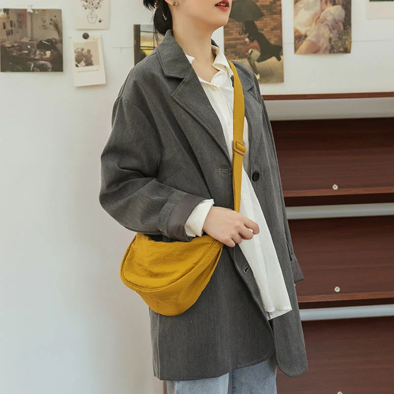 Female Girls Purse Cloth Shoulder Bag Solid Women Messenger Bag Handbag Small Ho