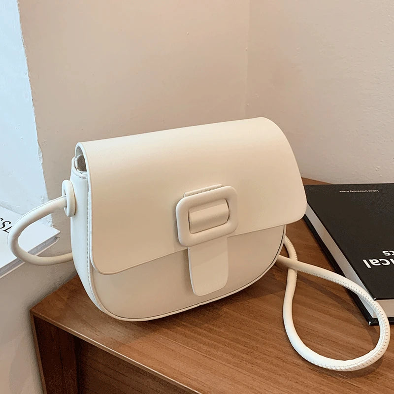 Small Leather Crossbody Bag Vintage Shoulder Handbags for Girls