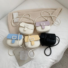 Small Leather Crossbody Bag Vintage Shoulder Handbags for Girls