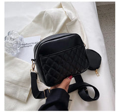 Vintage Plaid Flap Shoulder Bag for Women Crossbody Messenger Handbags
