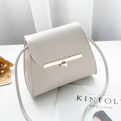 Flap Shoulder PU Leather Bags Women Girls Mini Messenger Chest Bag