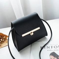 Flap Shoulder PU Leather Bags Women Girls Mini Messenger Chest Bag