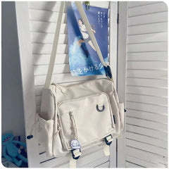 Harajuku Teen Girls Schoolbag Messenger Bag Waterproof Shoulder Ladies