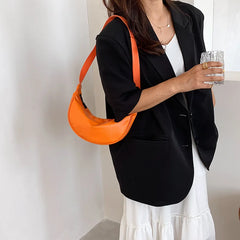 Hobos Bag PU Leather Women's Handbag Crossbody Bag Zipper Clutch Sac Femme