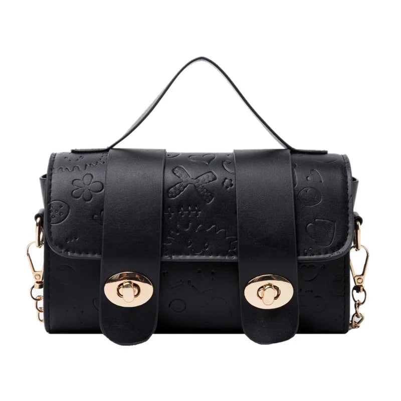 Small Square Women PU Leather Handbags Shoulder Bag Summer Female Candy Mess