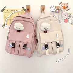 Large Capacity Youth Schoolbag Men's Backpack Girls' Nylon Backpacks