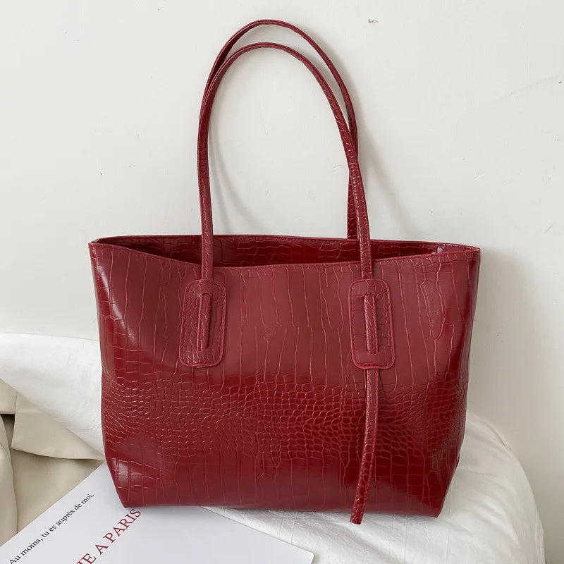 Large Capacity Women Tote Bag Shoulder Handbag Portable Shopping Bag