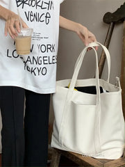 Large Capacity Green Shoulder Bag Soft PU Leather Female Underarm Bags