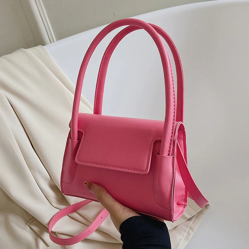 Macaron Clutch Purse Women Handbag Square Flap Top Handle Crossbody Bag