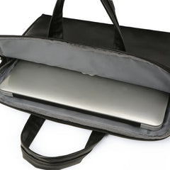 Men's Business Laptop Bag PU Leather Briefcase 15.6 inch Shoulder Handbag