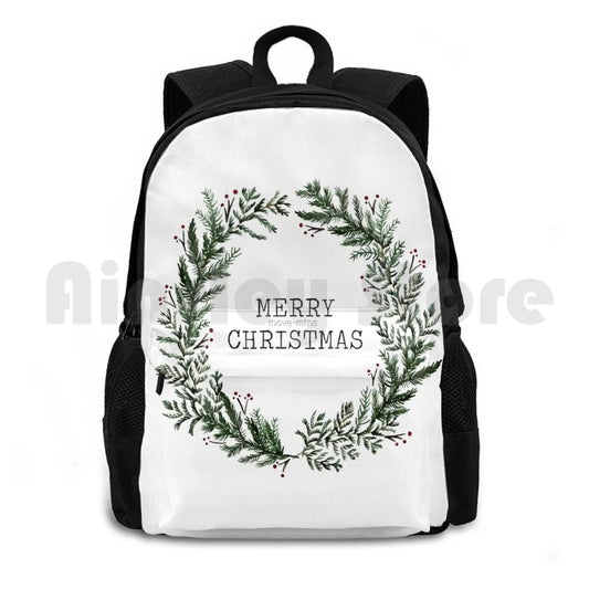 Christmas Hiking Backpack Waterproof Camping Travel Merry