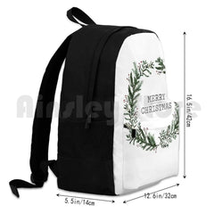Christmas Hiking Backpack Waterproof Camping Travel Merry