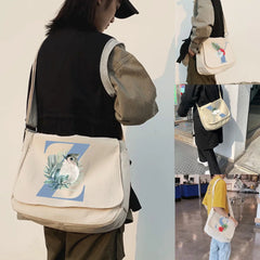 Sweet Cartoon Messenger Bag Student Girl Tote