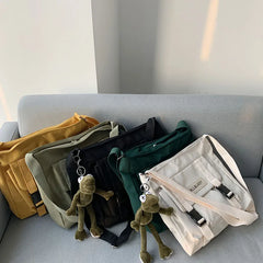 Waterproof Nylon Messenger Bag Women Crossbody Purse