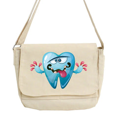 Teeth Printed Messenger Bag Envelope Tote Sweet Cartoon Girl Shoulder Bag
