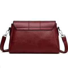 Women Flap Lock Handbags Small Shoulder PU Leather Crossbody Bags