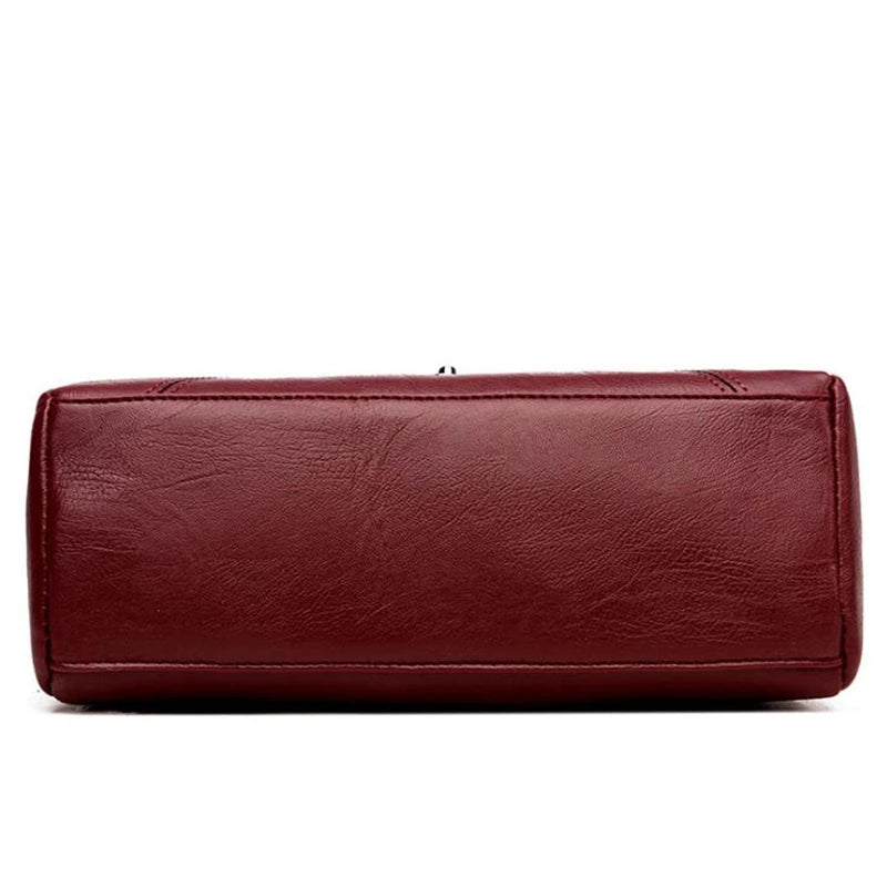 Women Flap Lock Handbags Small Shoulder PU Leather Crossbody Bags