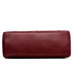 Women Flap Lock Handbags Small Shoulder PU Leather Crossbody Bags
