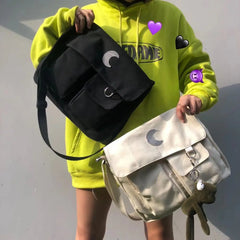 Moon Large Capacity Messenger Handbags Casual Ulzzang Women's Shoulder Bags