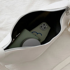 Moon Shape PU Leather Women's Shoulder Bag Handbag Female Shopper Tote Bags