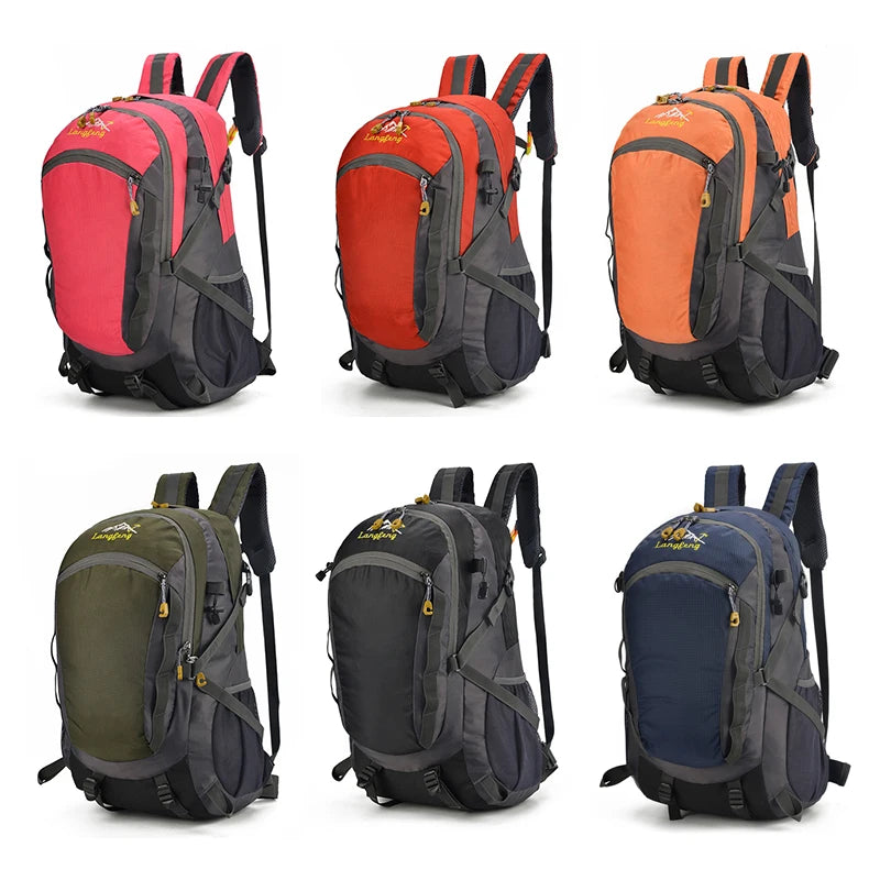 Nylon Waterproof Sports Backpack for Men & Women