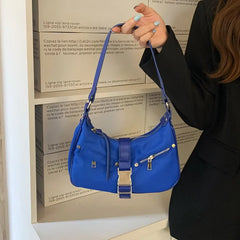 Nylon Women's Underarm Bag Ladies Shoulder Handbag Y2k Small Tote Purse